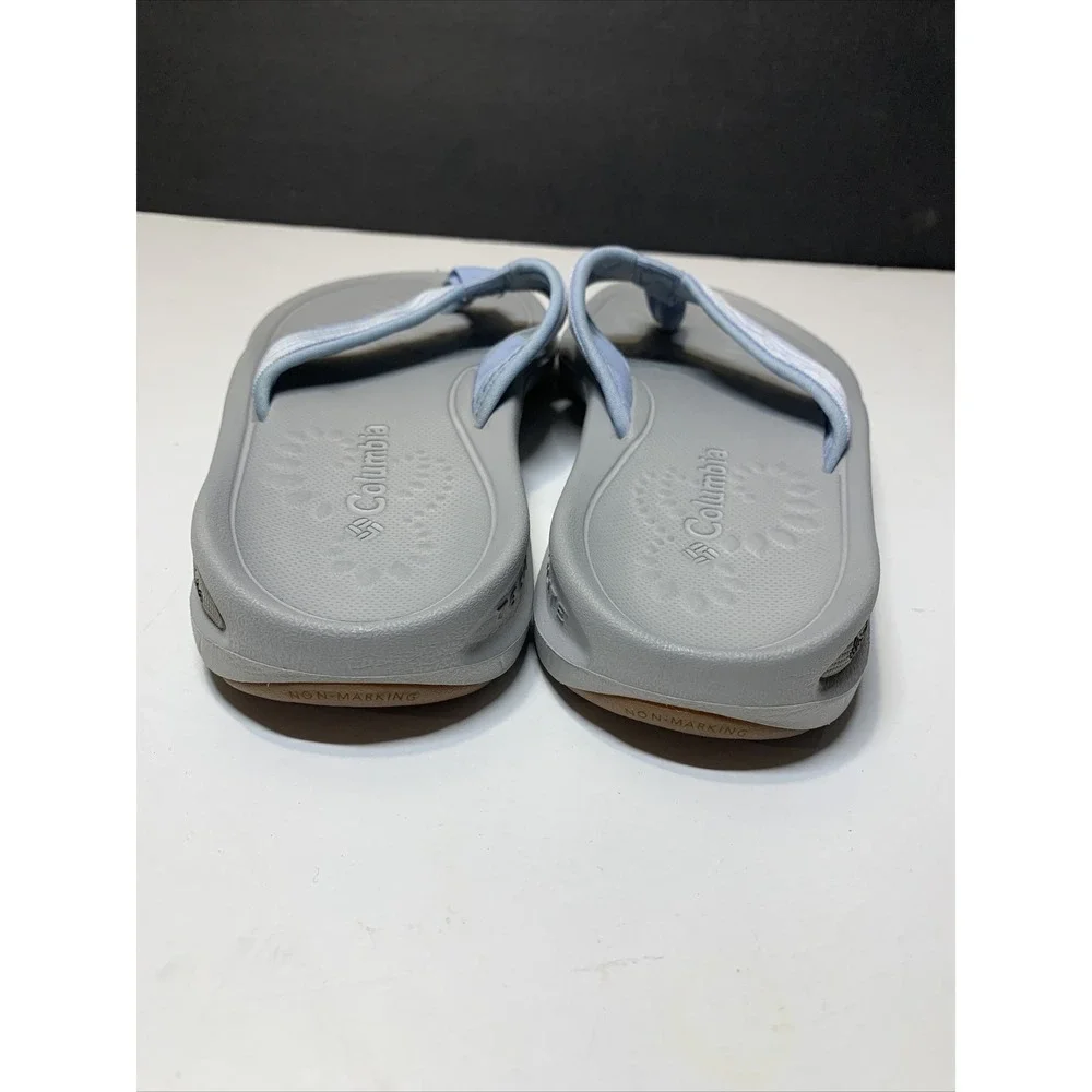 Columbia Womens Techlite Siesta Stripe Sandal Thong Flip Flop Sz 5 Beachy Casual